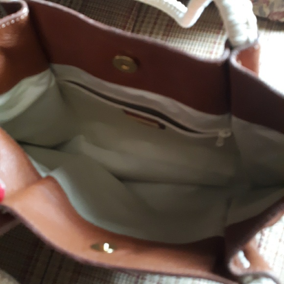 🌺CAPACCIOLI PEBBLED LEATHER Handbag - Picture 3 of 4